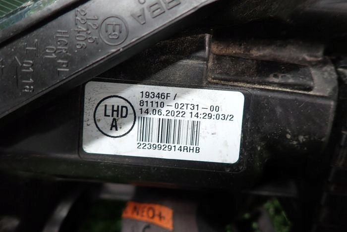 Frontscheinwerfer Toyota Corolla 8111002T3100 Rechts Scheinwerfer Headlight SCH2222006148pn