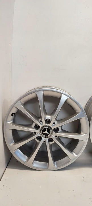 4x Alufelge 17 Zoll 6.5" 5x112 44ET Glanz Silber A1774010300 Mercedes-Benz W247 FEL3955974456wo