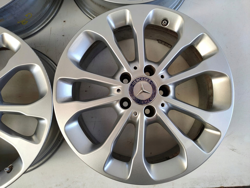 4x Alufelge 17 Zoll 6.5" 5x112 38ET Glanz Silber A1564011700 Mercedes-Benz X156 FEL5249248083up