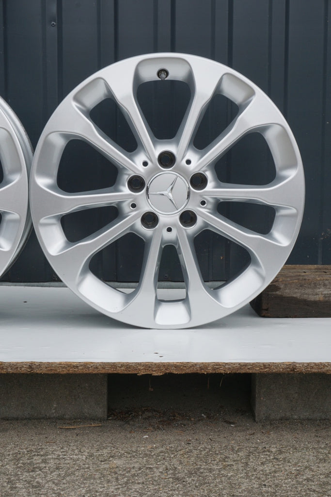 4x Alufelge 17 Zoll 6.5" 5x112 38ET Silber A1564011700 Mercedes-Benz Rim Wheel FEL9341666349tq