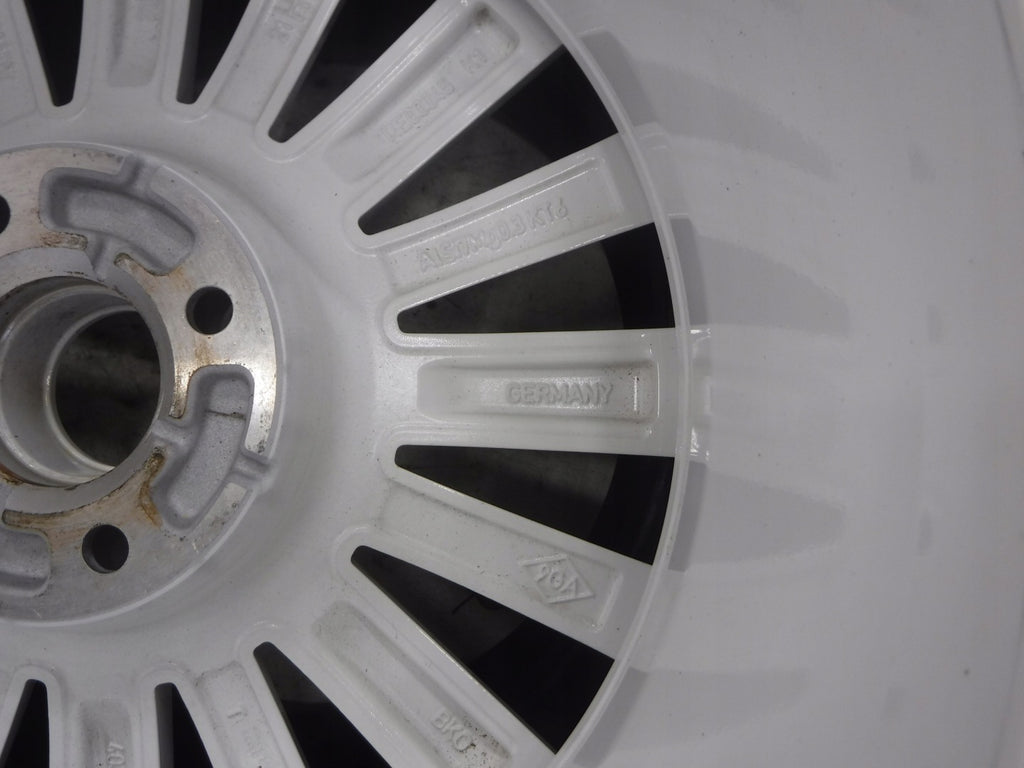 1x Alufelge 16 Zoll 7.0" 4x100 37ET Glanz Weiß 403007684R Dacia III 1 Twingo FEL8417990013lv