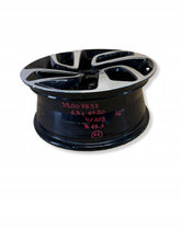 Load image into Gallery viewer, 1x Alufelge 16 Zoll 20ET Glanz Schwarz 39007897 Opel Crossland X Rim Wheel FEL4797852987sm