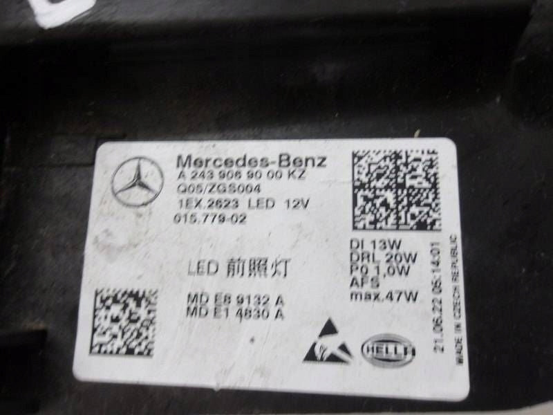 Frontscheinwerfer Mercedes-Benz Eqa Eqb A2439069000 Rechts Headlight SCH7554201391ys
