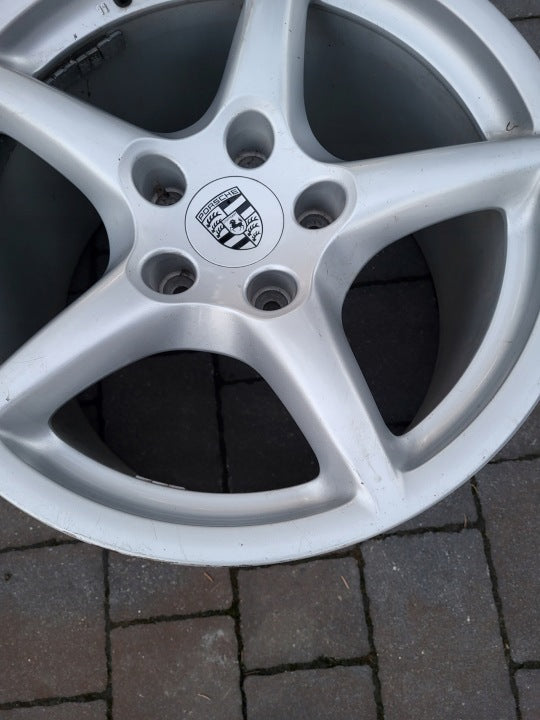 1x Alufelge 18 Zoll 11.0" 5x130 51ET Glanz Silber 99736214200 Porsche Carrera FEL9018350924fs