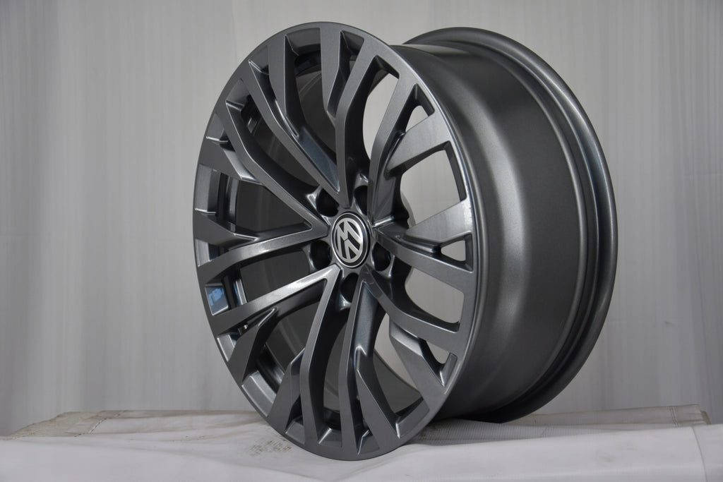 4x Alufelge 18 Zoll 8.0" 5x112 25ET Glanz Graphit 760601025 VW Touareg Rim Wheel FEL5488517049vs
