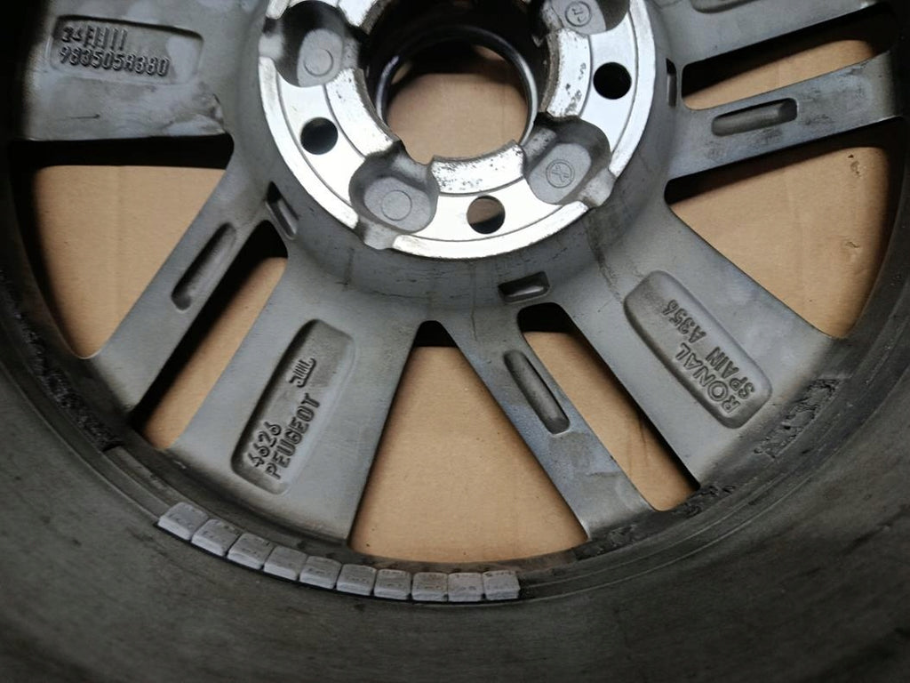 1x Alufelge 16 Zoll 7.0" 5x108 9835058380 Peugeot 308 Rim Wheel FEL6621785337wz