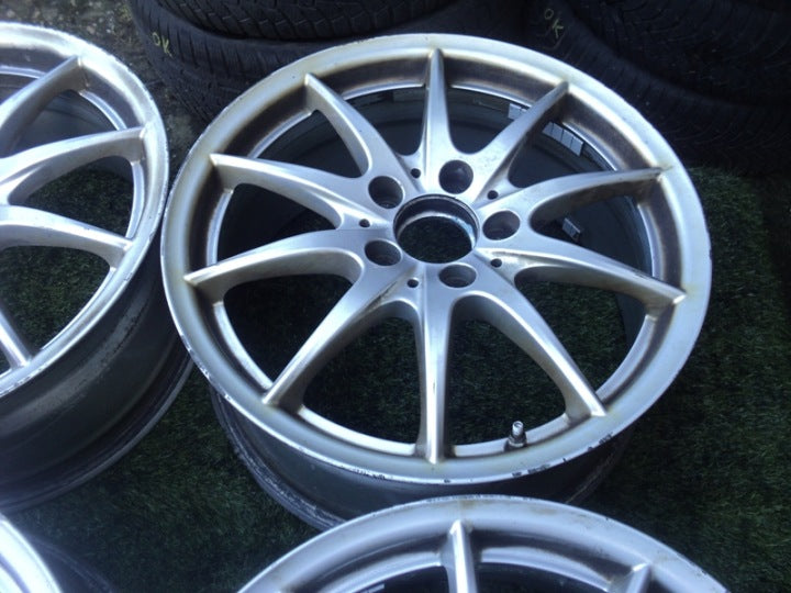 4x Alufelge 17 Zoll 7.5" 5x112 52 5ET Glanz Weiß Mercedes-Benz Rim Wheel FEL8757620485dz