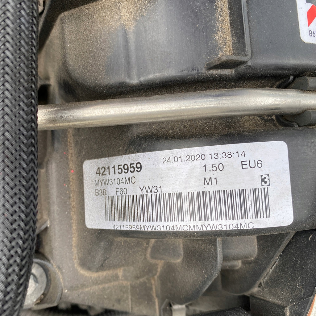 Motor BMW Mini Active Tourer F45 F39 B38A15A 1.5 45TKm 2020 Benzin Unkomplett