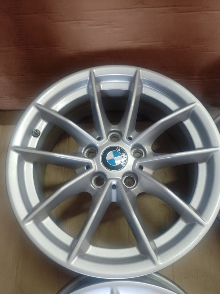 4x Alufelge 16 Zoll 6.5" 5x112 22ET Glanz Silber 6876921 BMW Rim Wheel FEL7452192643bt