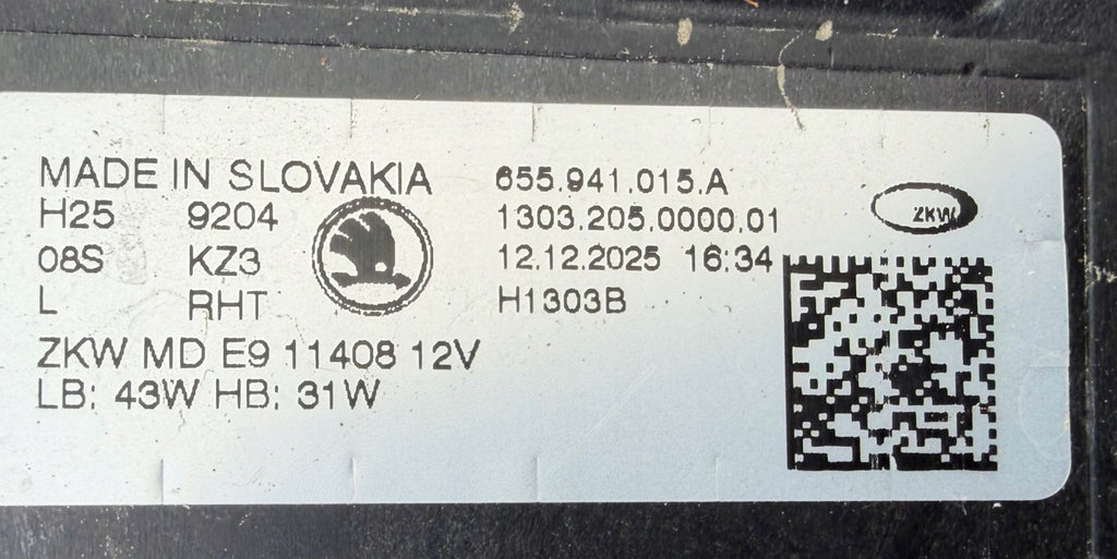 Frontscheinwerfer Skoda Scala 655941015A LED Links Scheinwerfer Headlight SCH2083921014tf