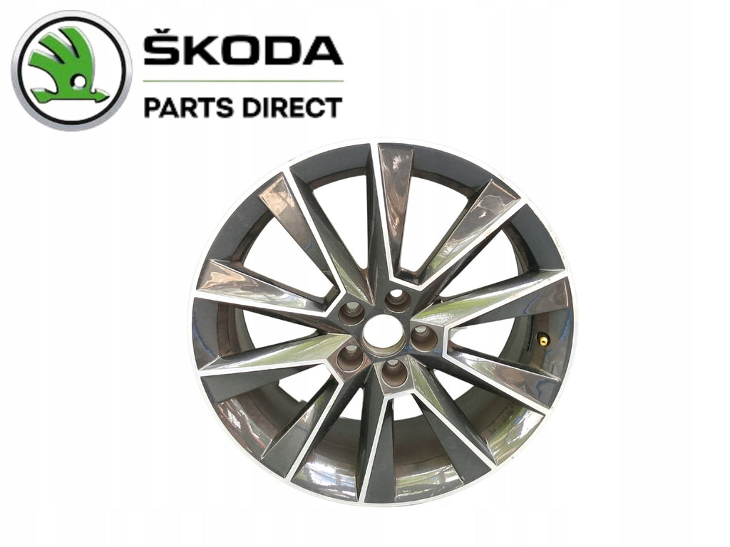 1x Alufelge 17 Zoll 7.0" 5x100 46ET Glanz 5JJ601025A Skoda Fabia I Rim Wheel FEL1501080113sf