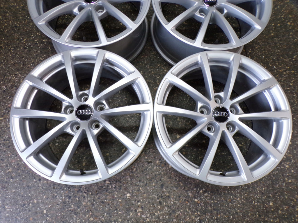 4x Alufelge 17 Zoll 7.5" 5x112 36ET Glanz Silber 4K0601025 Audi Super Rim Wheel FEL9913688521re