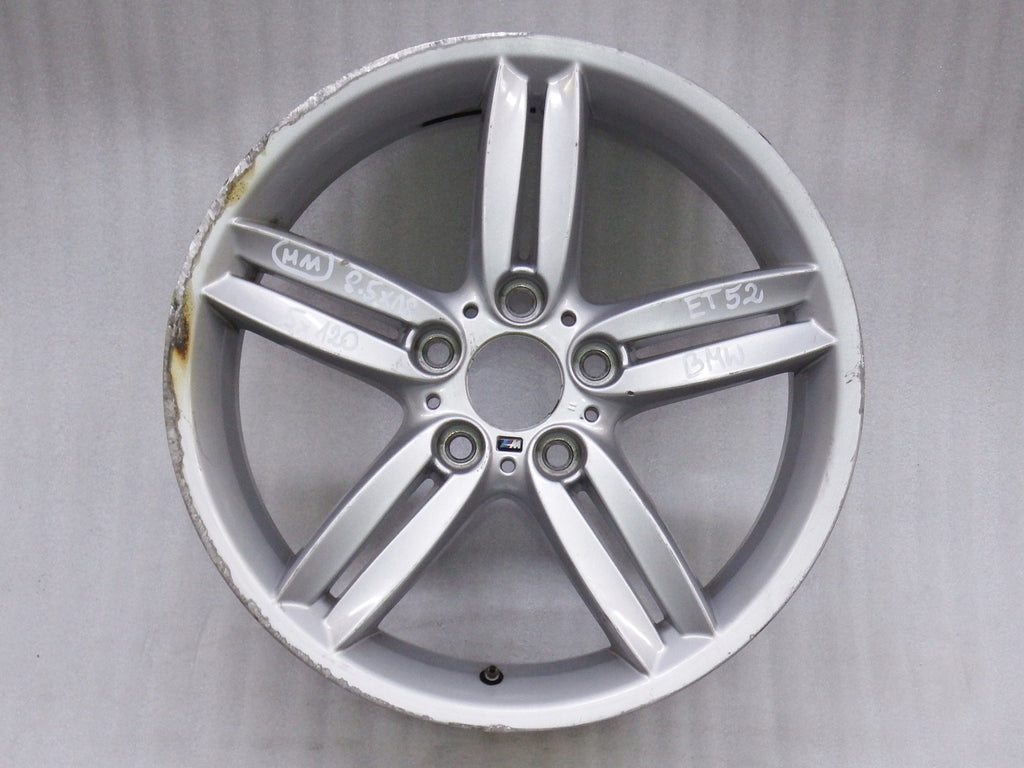 1x Alufelge 18 Zoll 8.5" 5x120 52ET Silber 7839305 BMW 1 E87 Rim Wheel