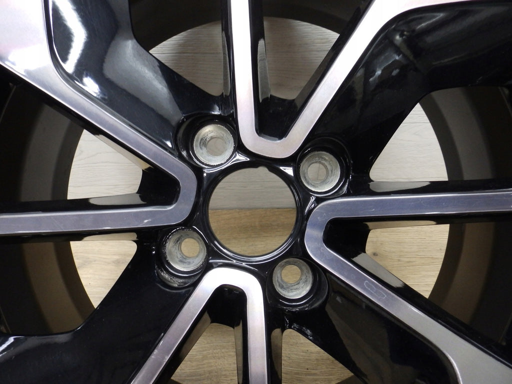 1x Alufelge 16 Zoll 6.5" 4x100 44ET Glanz Schwarz 403009007R Renault Clio Iv