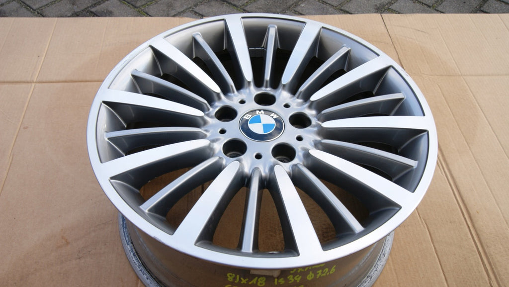 1x Alufelge 18 Zoll 8.0" 5x120 34ET Glanz Graphit 6796249 BMW 1 Mg Rim Wheel FEL5411202892hf
