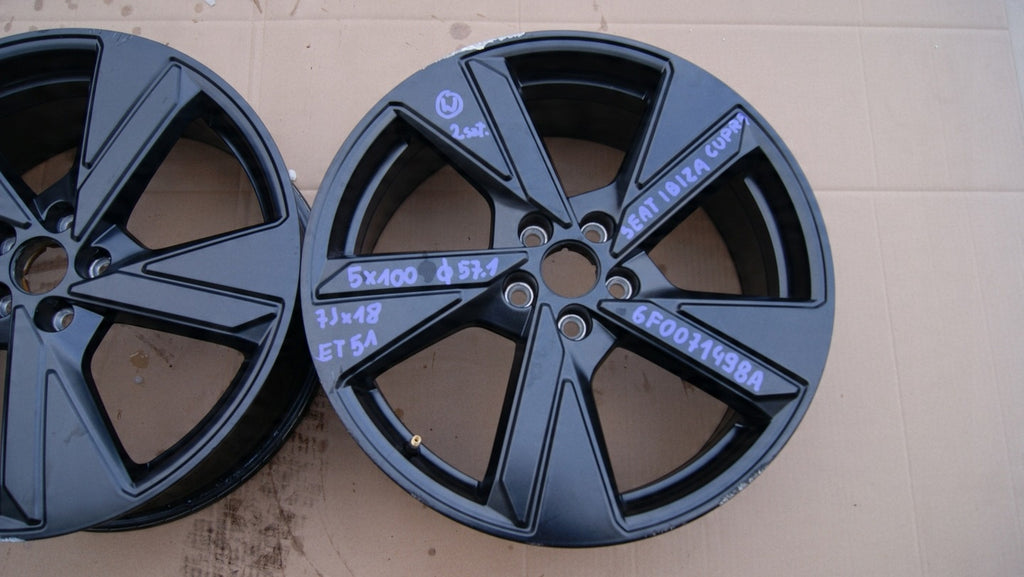 1x Alufelge 18 Zoll 7.0" 5x100 6F0071498A Cupra Ibiza Rim Wheel