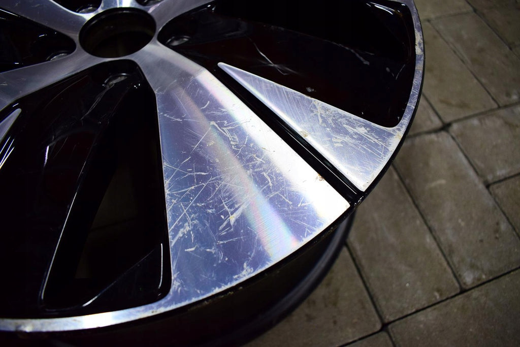 1x Alufelge 18 Zoll 7.5" 5x108 50,5ET Glanz Schwarz 31680403 Volvo Xc60 Xc40