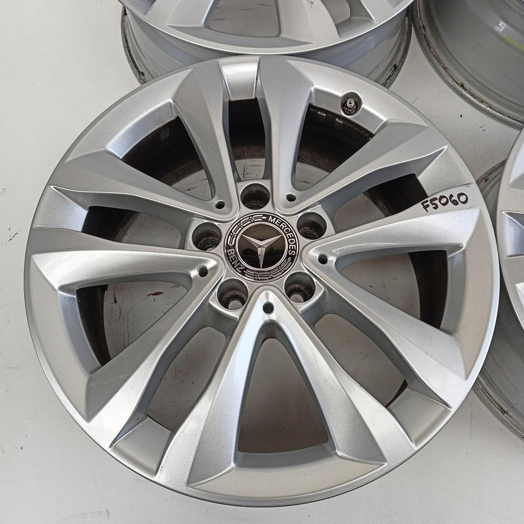 4x Alufelge 17 Zoll 7.0" 5x112 48ET Glanz Silber A2054018000 Mercedes-Benz W205 FEL8308701730nu