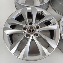 Load image into Gallery viewer, 4x Alufelge 17 Zoll 7.0" 5x112 48ET Glanz Silber A2054018000 Mercedes-Benz W205 FEL8308701730nu