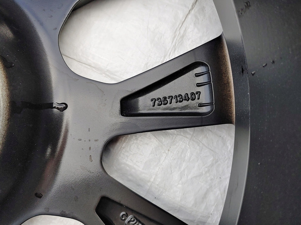 1x Alufelge 19 Zoll 6.5" 5x110 35ET Matt Schwarz 735713407 Fiat 500x Rim Wheel