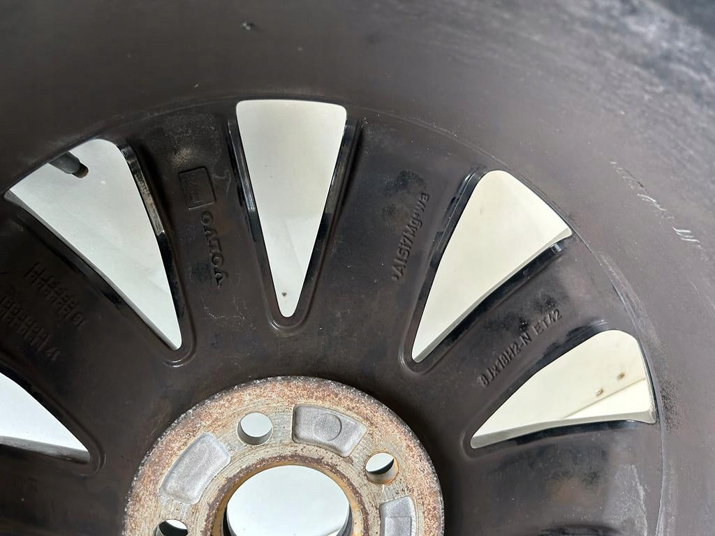 1x Alufelge 18 Zoll 8.0" 5x108 42ET Glanz Schwarz 31471312 Volvo S60 V60