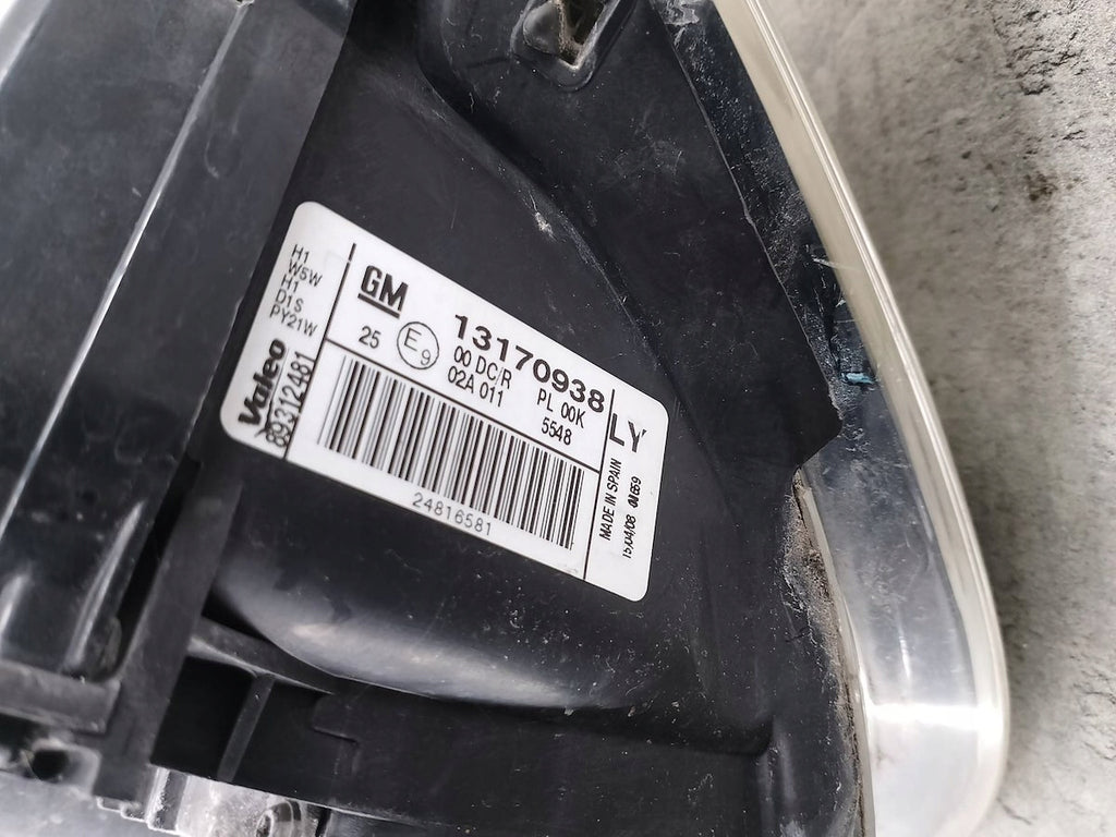 Frontscheinwerfer Opel Signum 13170938 Rechts Scheinwerfer Headlight SCH8837248858ye