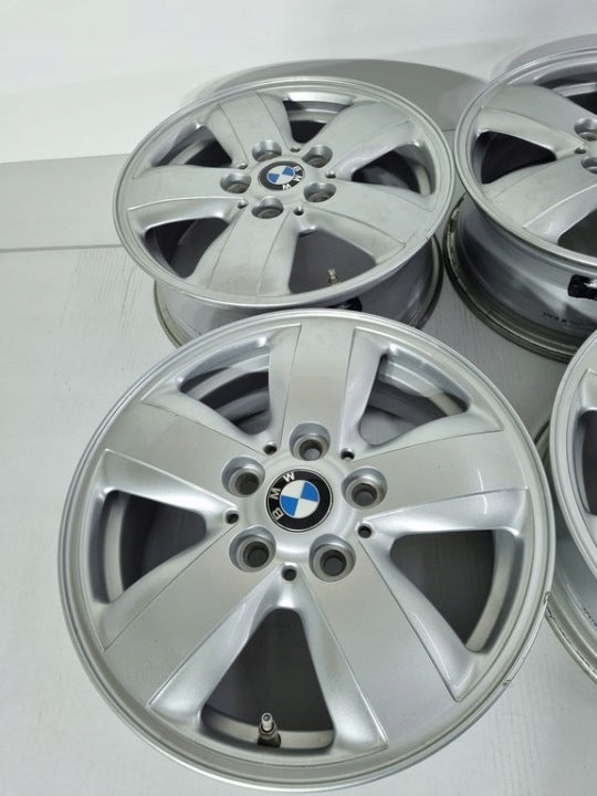 4x Alufelge 15 Zoll 5.5" 5x112 46ET Glanz Silber 6855101 Mini Rim Wheel FEL1880901952yc