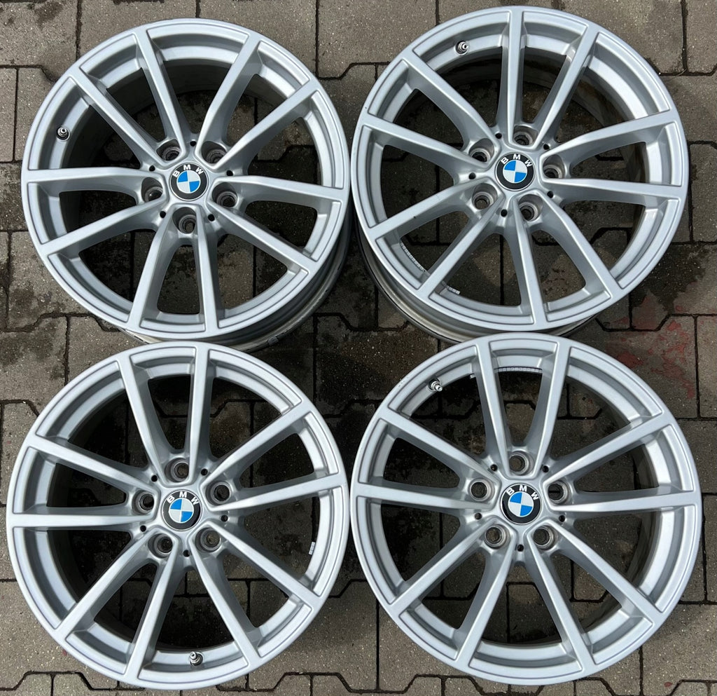 4x Alufelge 17 Zoll 7.5" 5x112 27ET Glanz Silber BMW G31 G30 Rim Wheel FEL6256012178la