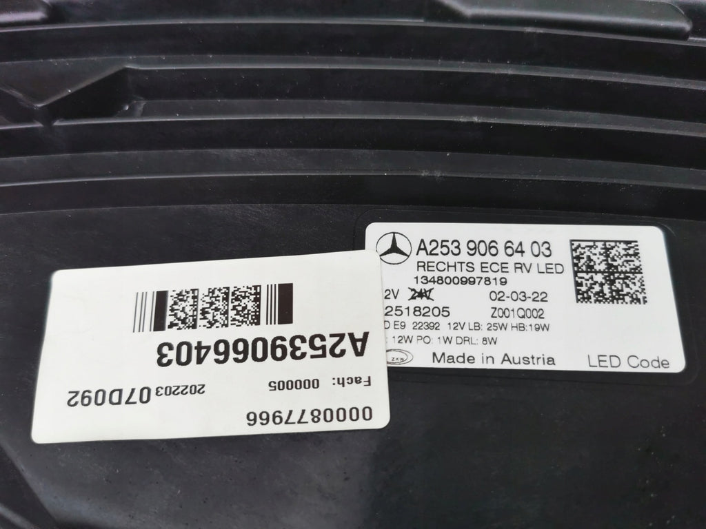 Frontscheinwerfer Mercedes-Benz Glc X253 A2539066403 Full LED Rechts Headlight SCH3147404977lx