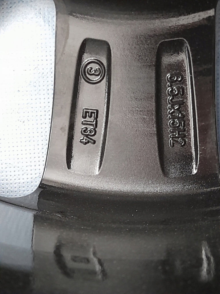 1x Alufelge 15 Zoll 6.5" 5x100 34ET Glanz Silber 8X0601025AQ Audi Rim Wheel FEL3118216848ae