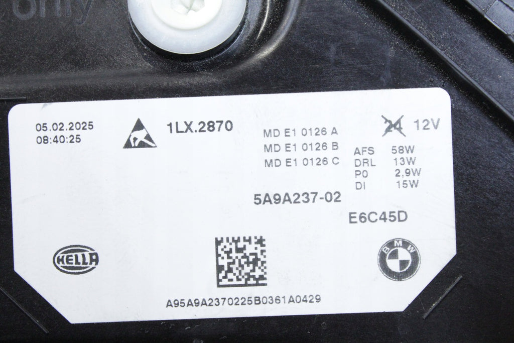 Frontscheinwerfer BMW 5A9A237-02 LED Links Scheinwerfer Headlight SCH4095885389yb