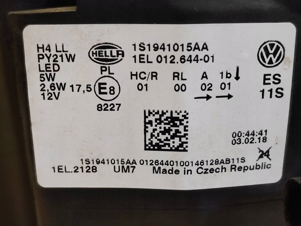 Frontscheinwerfer VW Up 1S1941015AA Links Scheinwerfer Headlight SCH4421259014jd