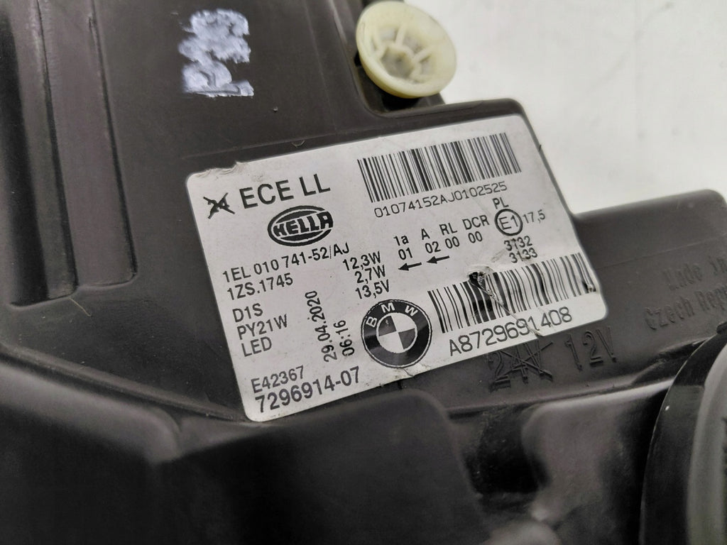 Frontscheinwerfer BMW F20 7296914 Xenon Rechts Scheinwerfer Headlight SCH2485799920pl