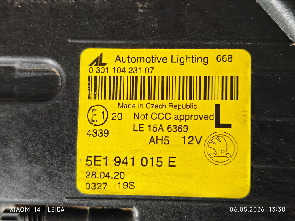 Frontscheinwerfer Skoda Octavia III 5E1941015F Links Scheinwerfer Headlight SCH2073473771dz