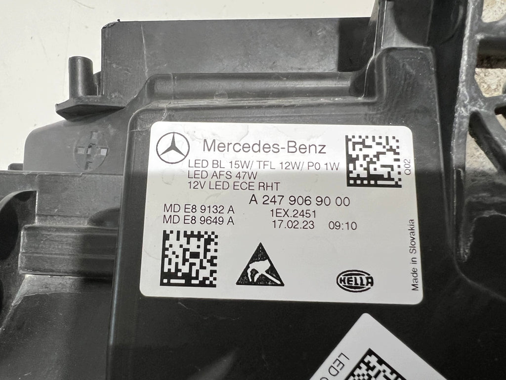 Frontscheinwerfer Mercedes-Benz A2479069000 Rechts Scheinwerfer Headlight SCH2517828136bx