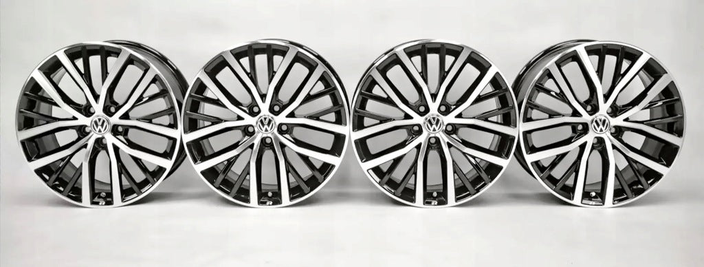4x Alufelge 17 Zoll 7.5" 5x100 44ET Glanz Schwarz 6C0601025K VW Polo Rim Wheel FEL1672899425mt