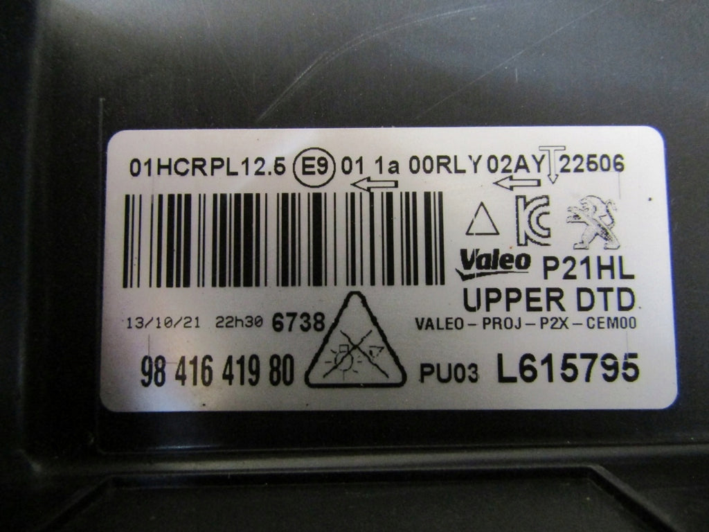 Frontscheinwerfer Peugeot 208 II 9841641980 LED Rechts Scheinwerfer Headlight SCH1355866441ee