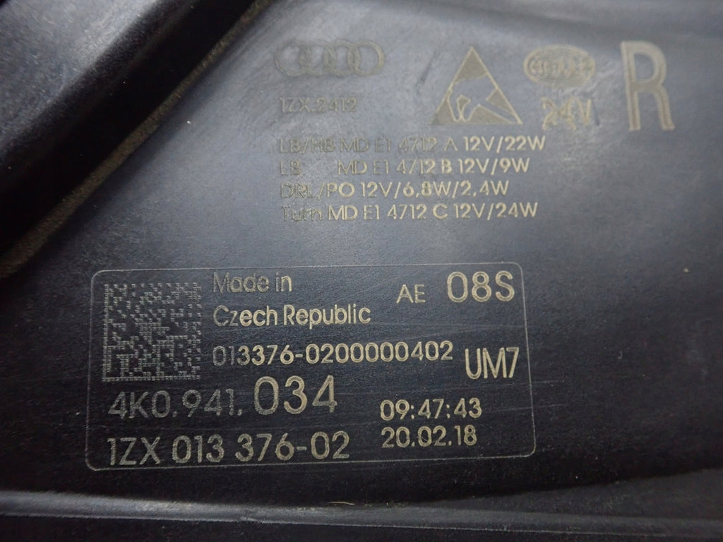 Frontscheinwerfer Audi A6 4K0941033 4K0941034 LED Ein Satz Headlight