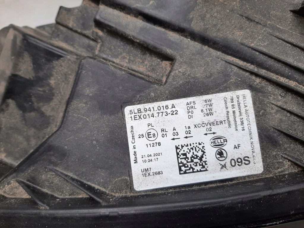 Frontscheinwerfer Skoda Enyaq 5LB941016A Full LED Rechts Scheinwerfer Headlight