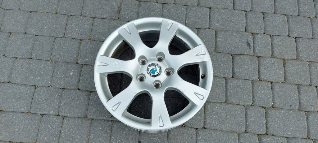 1x Alufelge 16 Zoll 6.5" 5x112 50ET Glanz Silber 1Z0601025 Skoda Octavia Ii FEL6169513855xb