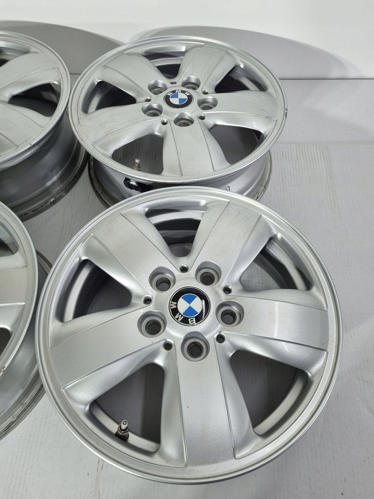 4x Alufelge 15 Zoll 5.5" 5x112 46ET Glanz Silber 6855101 Mini Rim Wheel FEL1880901952yc