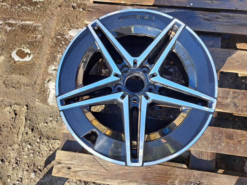 1x Alufelge 18 Zoll 8.5" 5x112 52ET A2064011800 Mercedes-Benz Amg Rim Wheel FEL6049958332cr