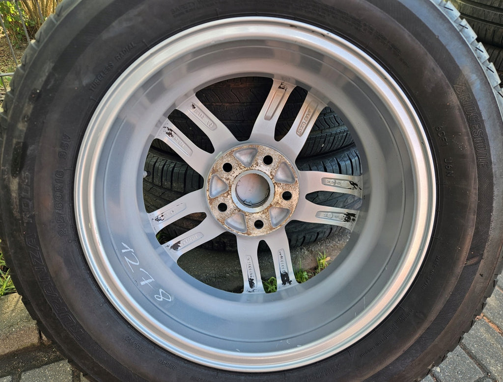 4x Alufelge 16 Zoll 6.5" 5x112 41ET Silber AT65641V2100 Audi I Rim Wheel FEL9346475929nu