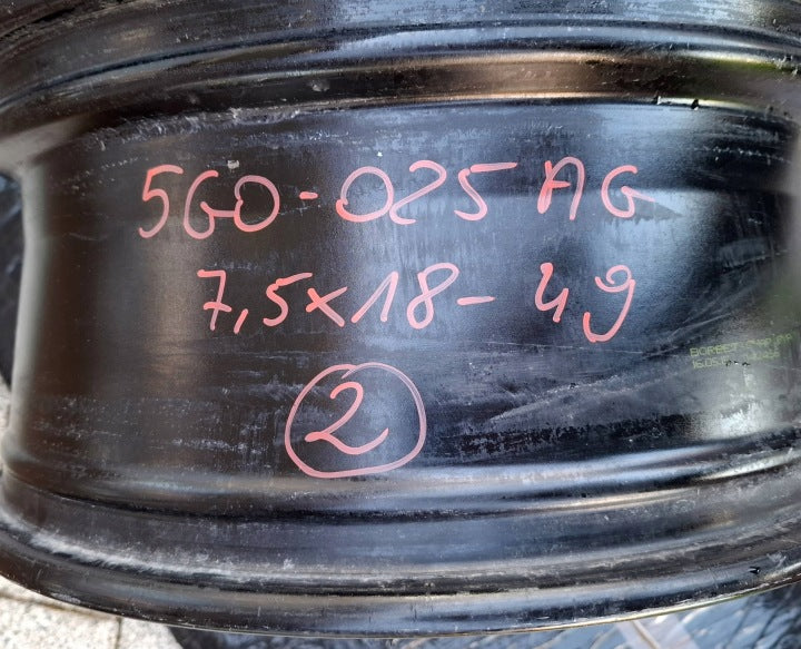 1x Alufelge 18 Zoll 7.5" 5x112 49ET Glanz Schwarz 5G0601025AG VW I Rim Wheel FEL4594467621zj