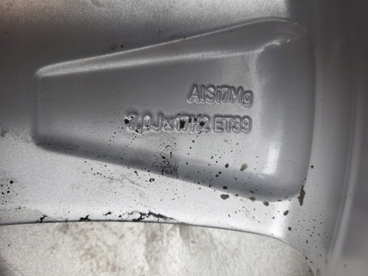 1x Alufelge 17 Zoll 7.0" 5x112 39ET Glanz Silber 7N0601025H Seat Alhambra Sharan FEL9088425102yw