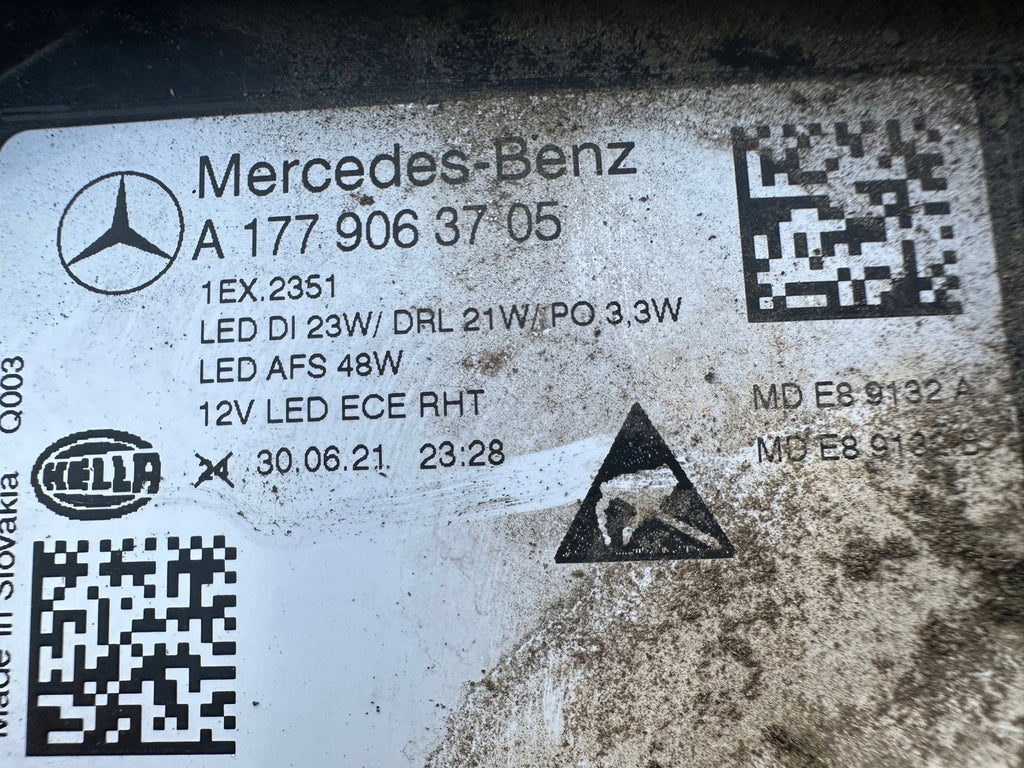 Frontscheinwerfer Mercedes-Benz W177 A1779063705 LED Rechts oder Links SCH6596337321an