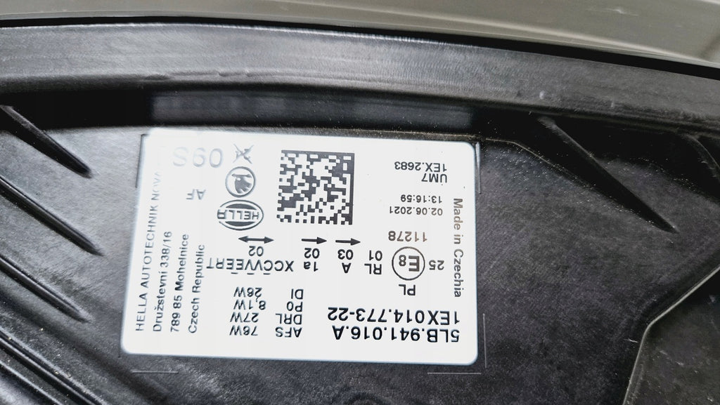 Frontscheinwerfer Skoda Enyaq 5LB941016A Rechts Scheinwerfer Headlight