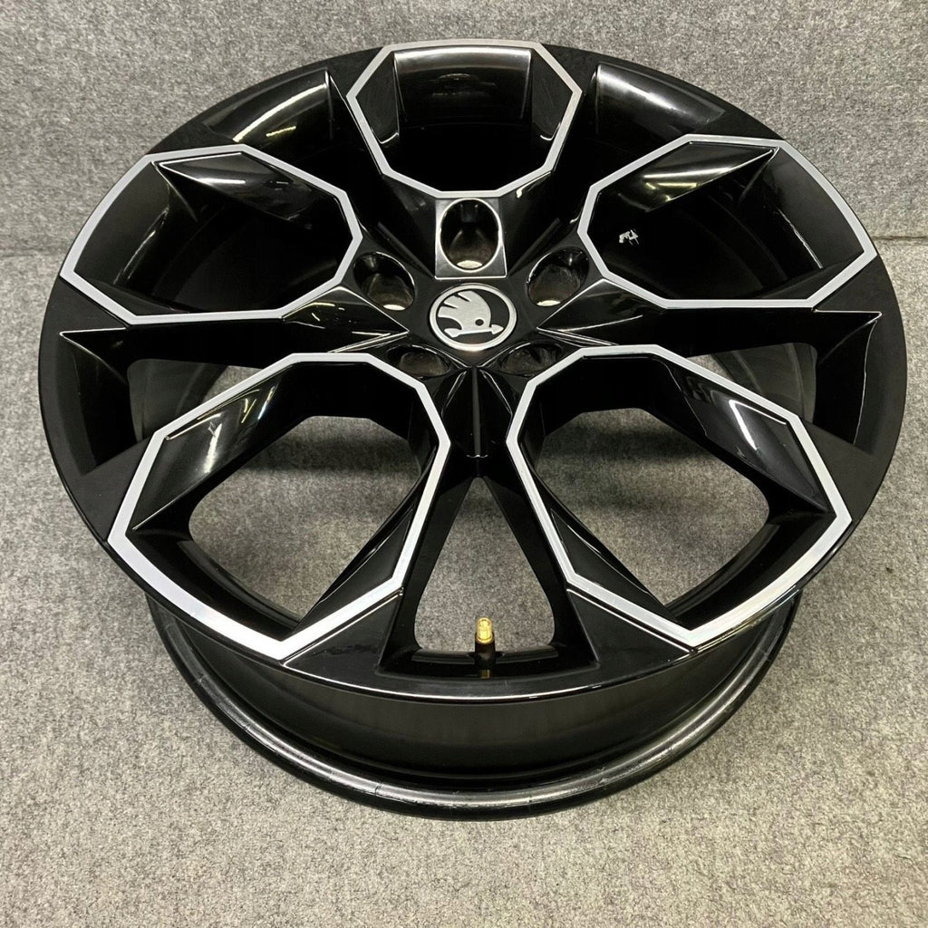1x Alufelge 19 Zoll 7.5" 5x112 51ET Glanz Schwarz 5E0601025BD Skoda Octavia I FEL1865320387fe