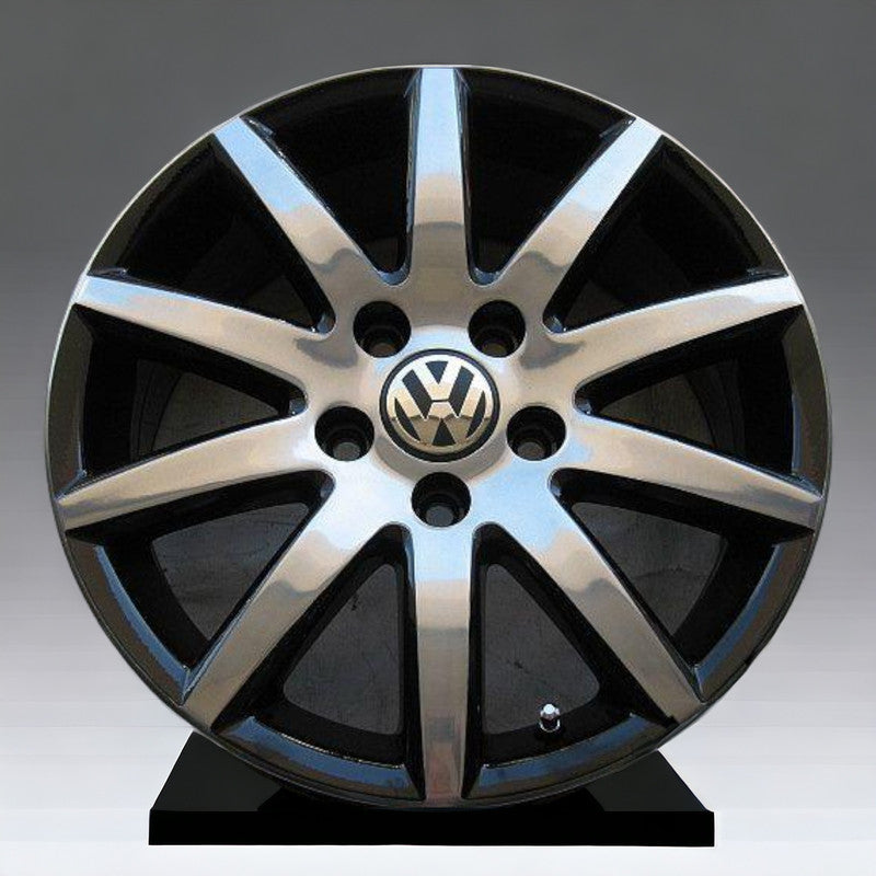 1x Alufelge 16 Zoll 6.5" 5x112 1K0601025F VW Jetta Rim Wheel