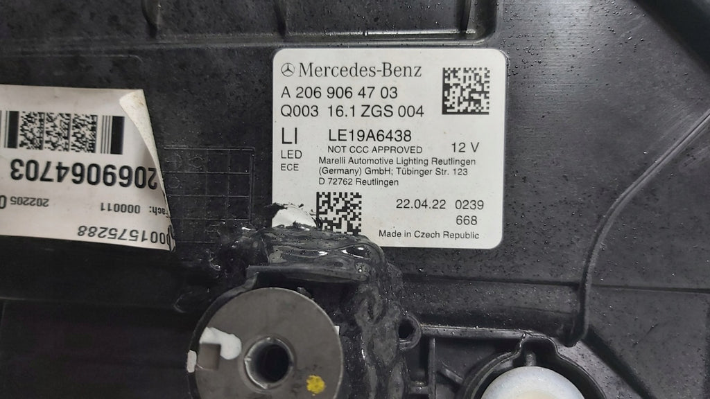 Frontscheinwerfer Mercedes-Benz W206 A2069064703 Links Scheinwerfer Headlight SCH6946305371jh
